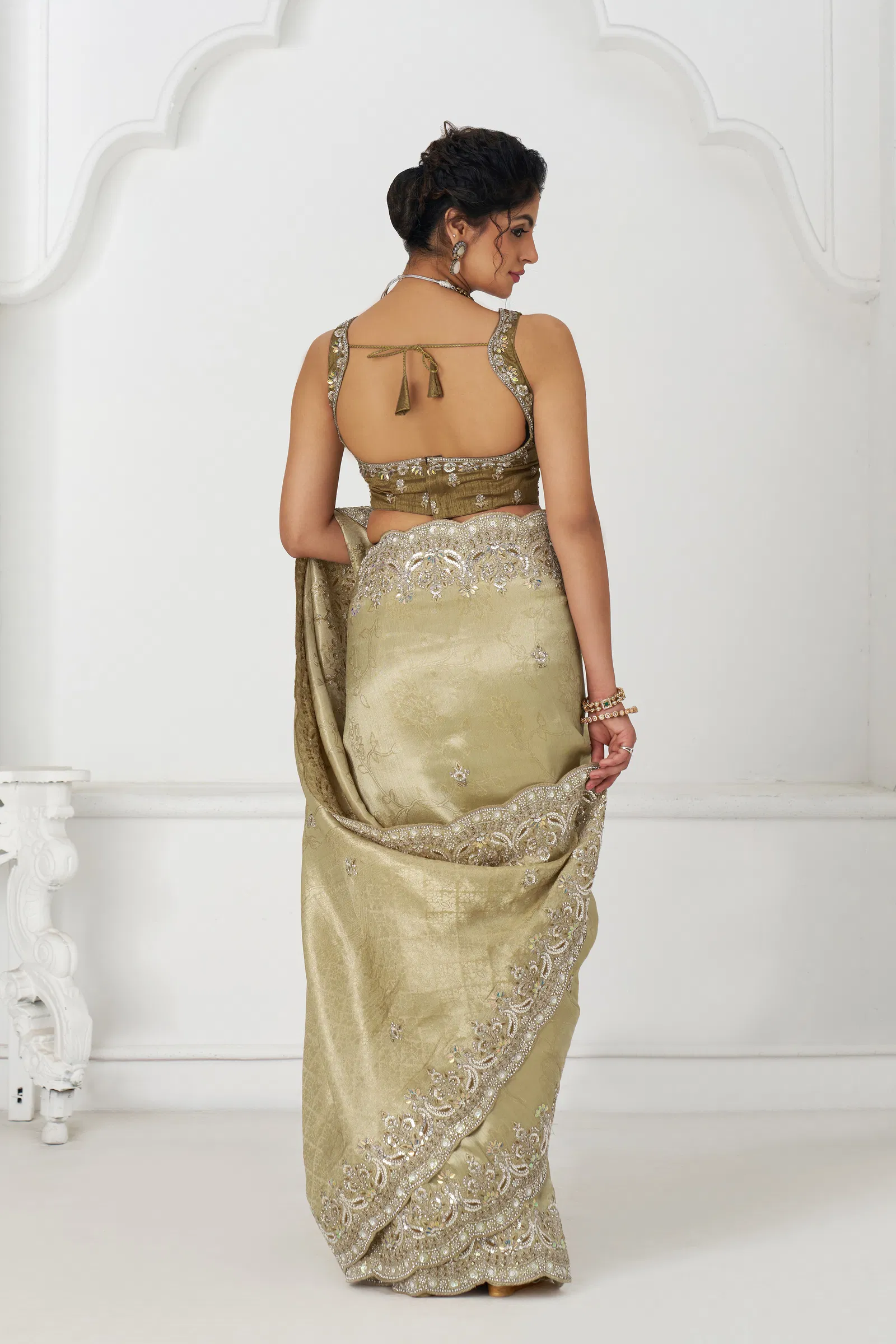 Kf 101 Chiku Pure Dola Viscouse Silk Saree Wholesale In India
